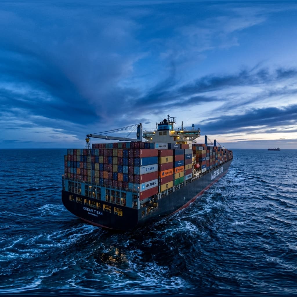 360° Ocean Container Ship